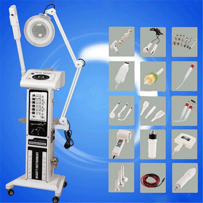 Hot Sale 16 in 1 Facial Seamer Microdermabrasion High Frequency Beauty Machine for Skin Care