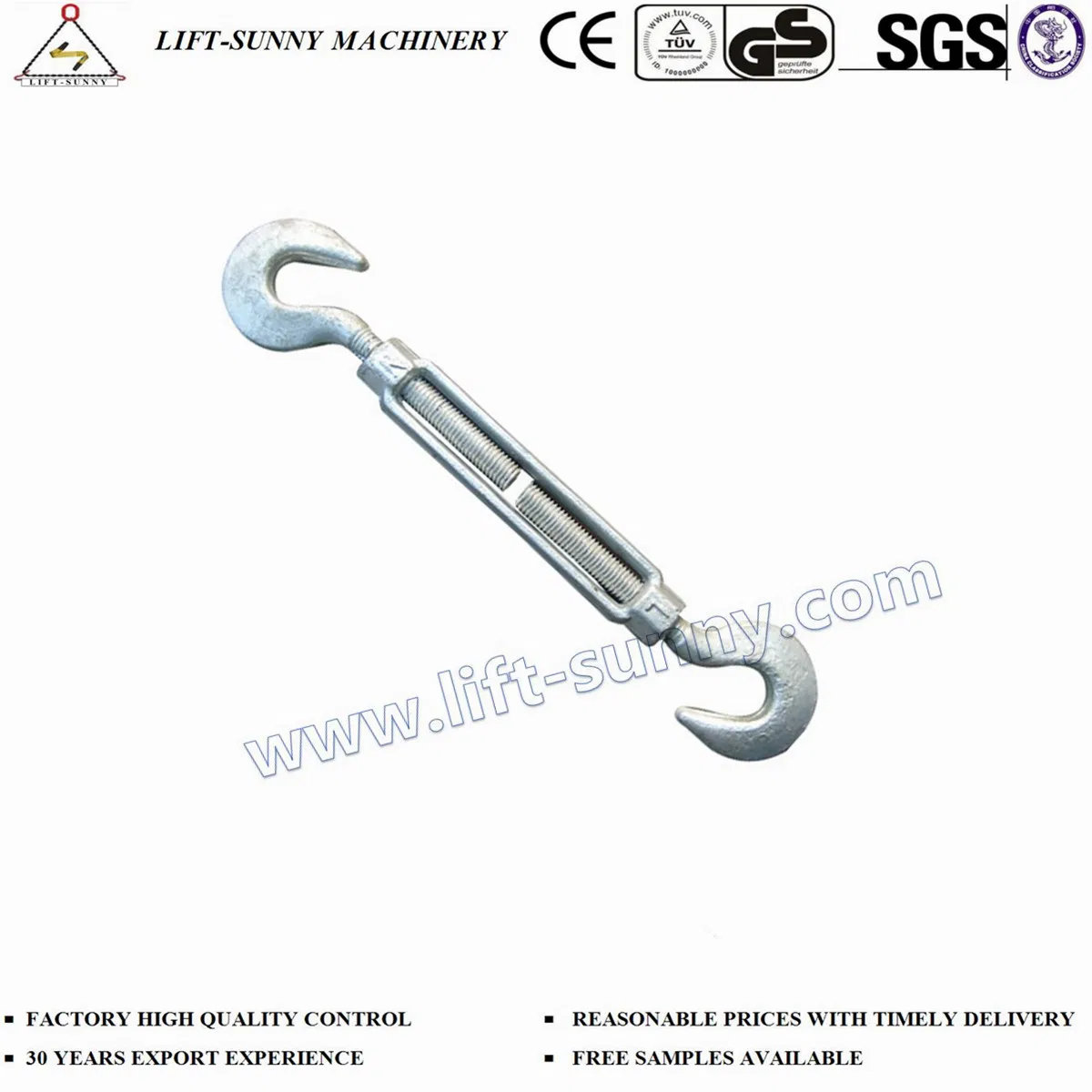 HDG 2510 Body Only U. S. Type Drop Forged Turnbuckles