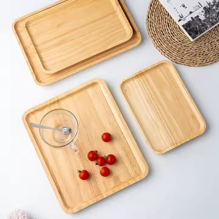 Natural Bamboo Dishes Plates Bamboo Tray