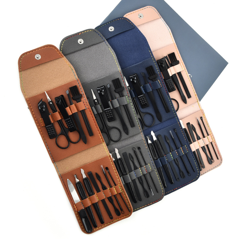 Nail Clipper Pedicure Eyebrow Clipper Set Decoration Nail Tools 12 Sets.