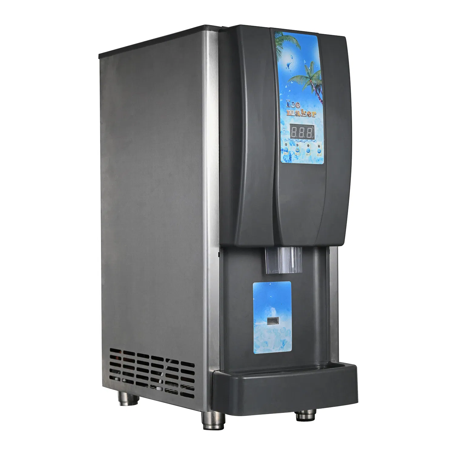 Saige Sg-210b 100kg Per Day Premium Automatic Ice Vending Machine Ice Dispenser Machine Granular Ice Maker Machine Ice Machine Ice Maker Ice Making Machine