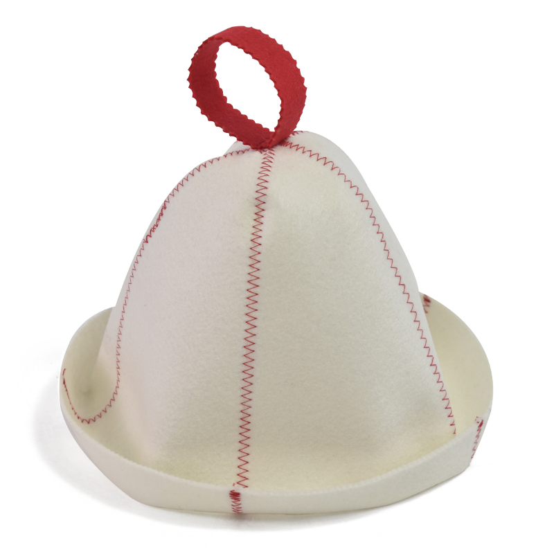 Durable Wool Felt Headwear for Sauna 2mm Thermal Protection, Hypoallergenic Design