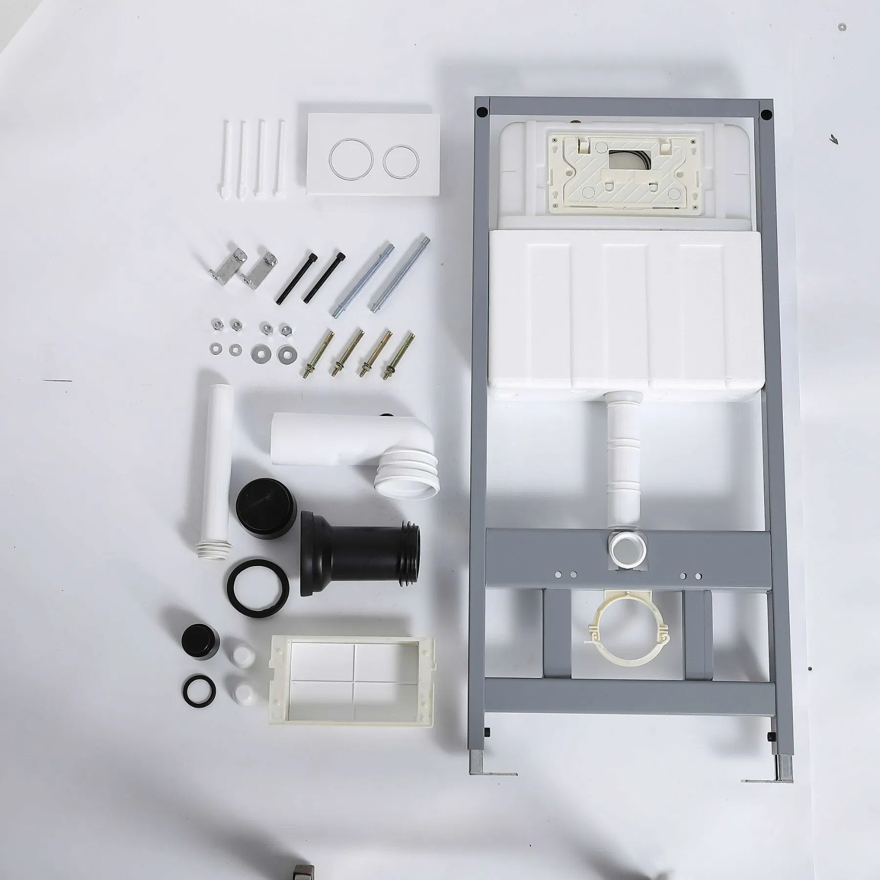 Bathroom Dual Flush Hidden Water Tank Wall Hung Toilet Concealed Cistern