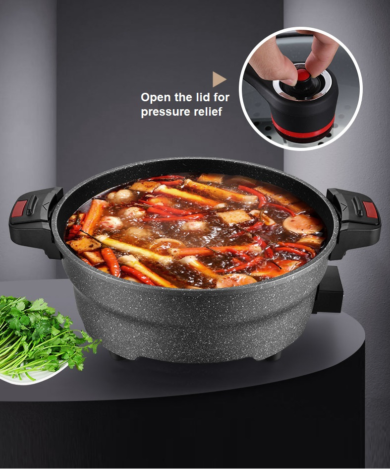 Multifunction Cooking Stew Soup 6.5L Pot Low Micro Pressure Electric Cookers