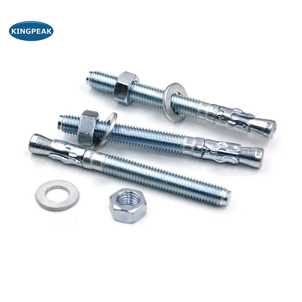 Concrete Expansion Anchor Through Bolt Zinc Plated Wedge Anchor
