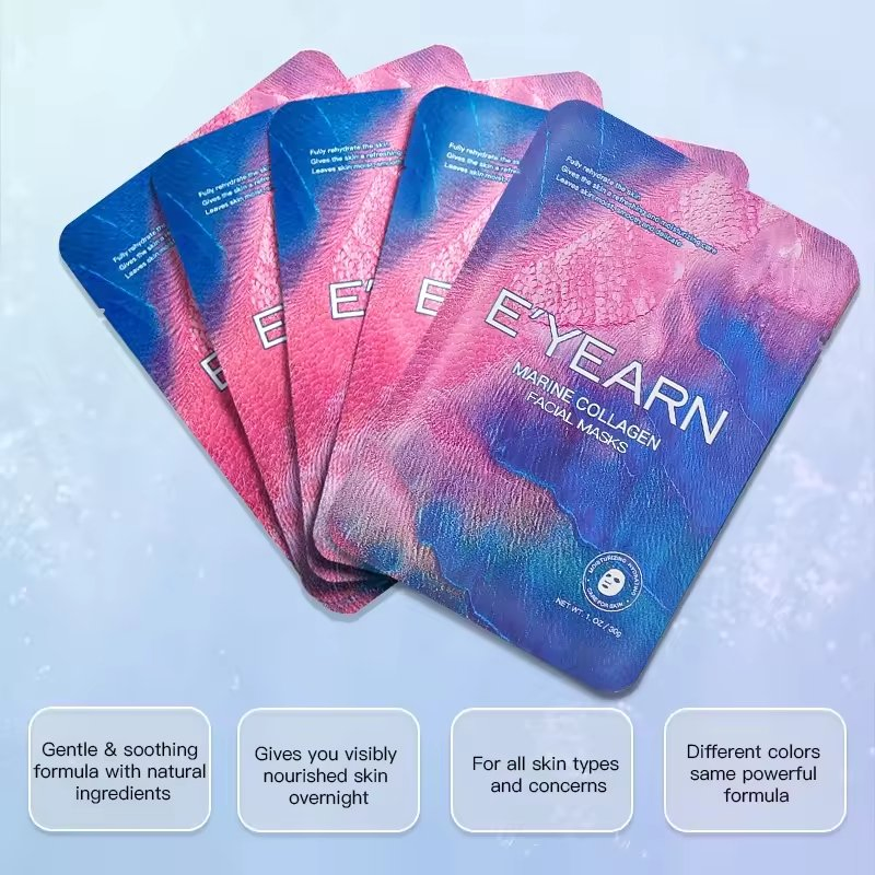 Sheet Mask Travel Preservative-Free Natural Hypoallergenic Anti-Aging Firming Beauty Skin Care Face Nose