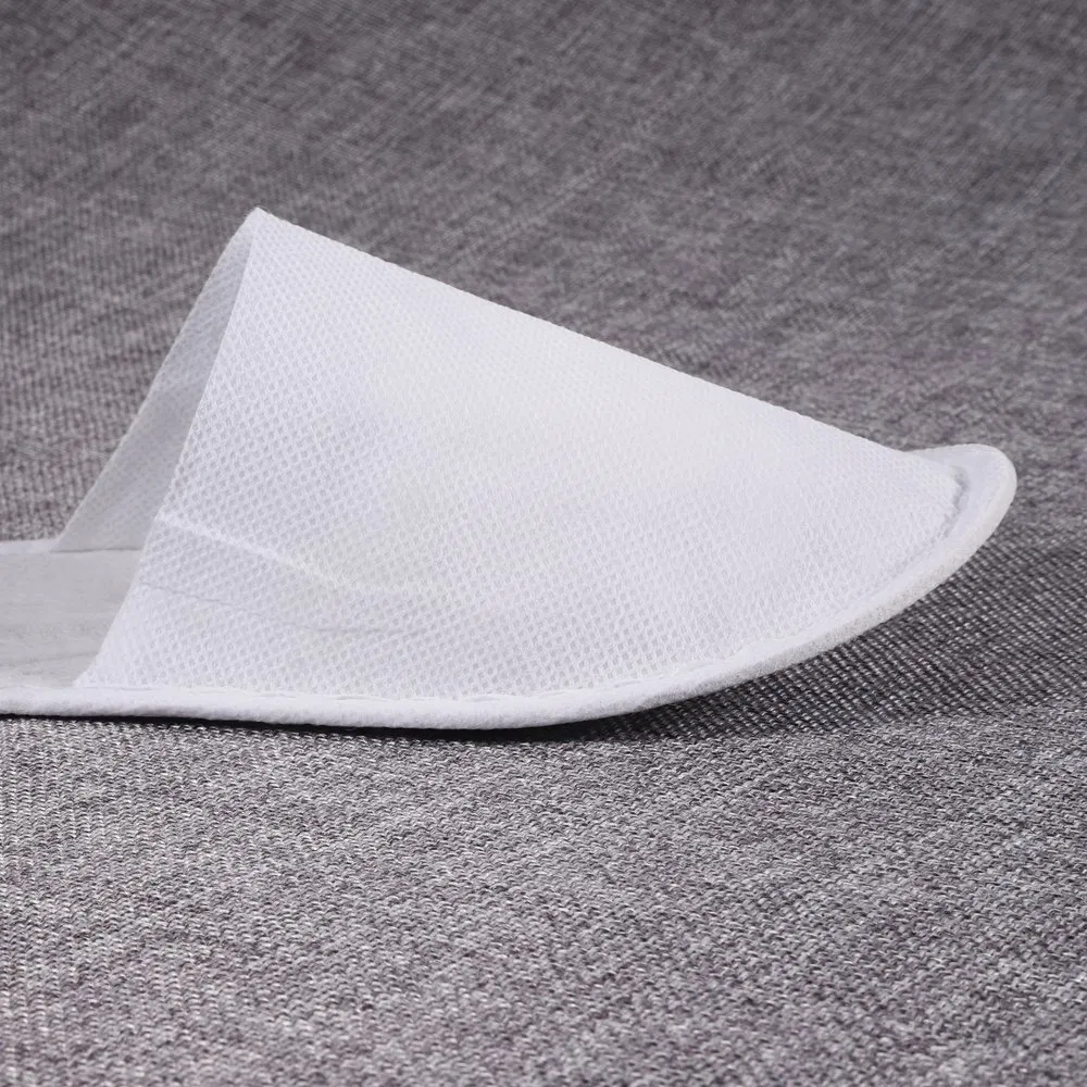 Disposable Non Woven Slipper with White Strip for Hotel Room