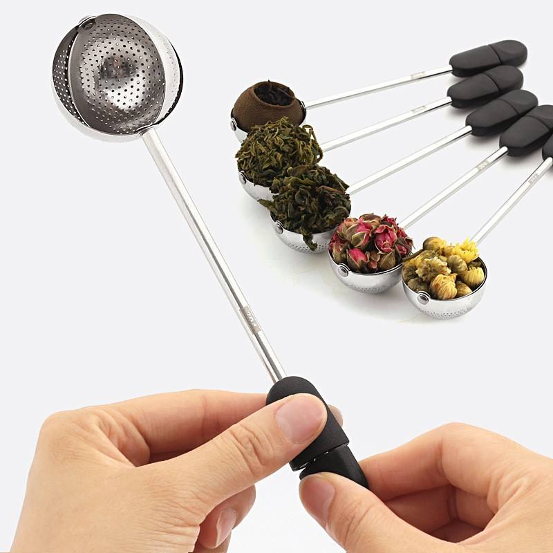 Tea Ball Strainer Stainless Steel Floating Matcha Tools Rubber Holder Strainer