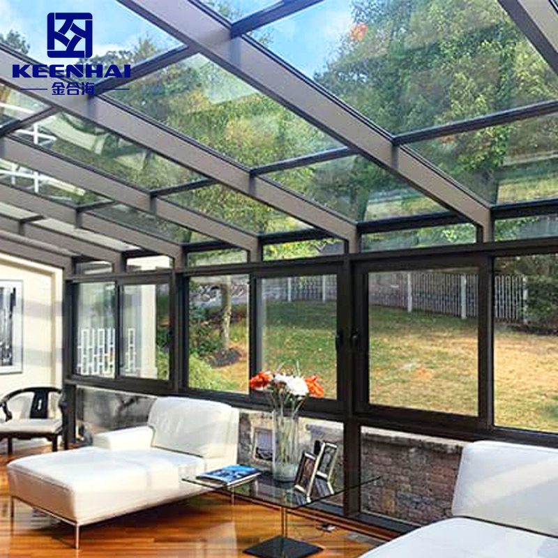 The Newest Garden Shed House Steel Wholesale Modular Prefab Glass House Outdoor Glass Room Roof Sunroom