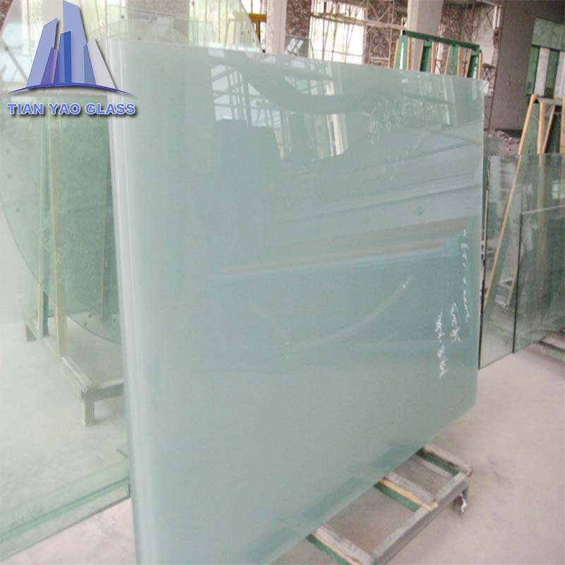 6mm 8mm 10mm 12mm Decorative White Obscured Pattern Toughened Frosted Glass for Doors
