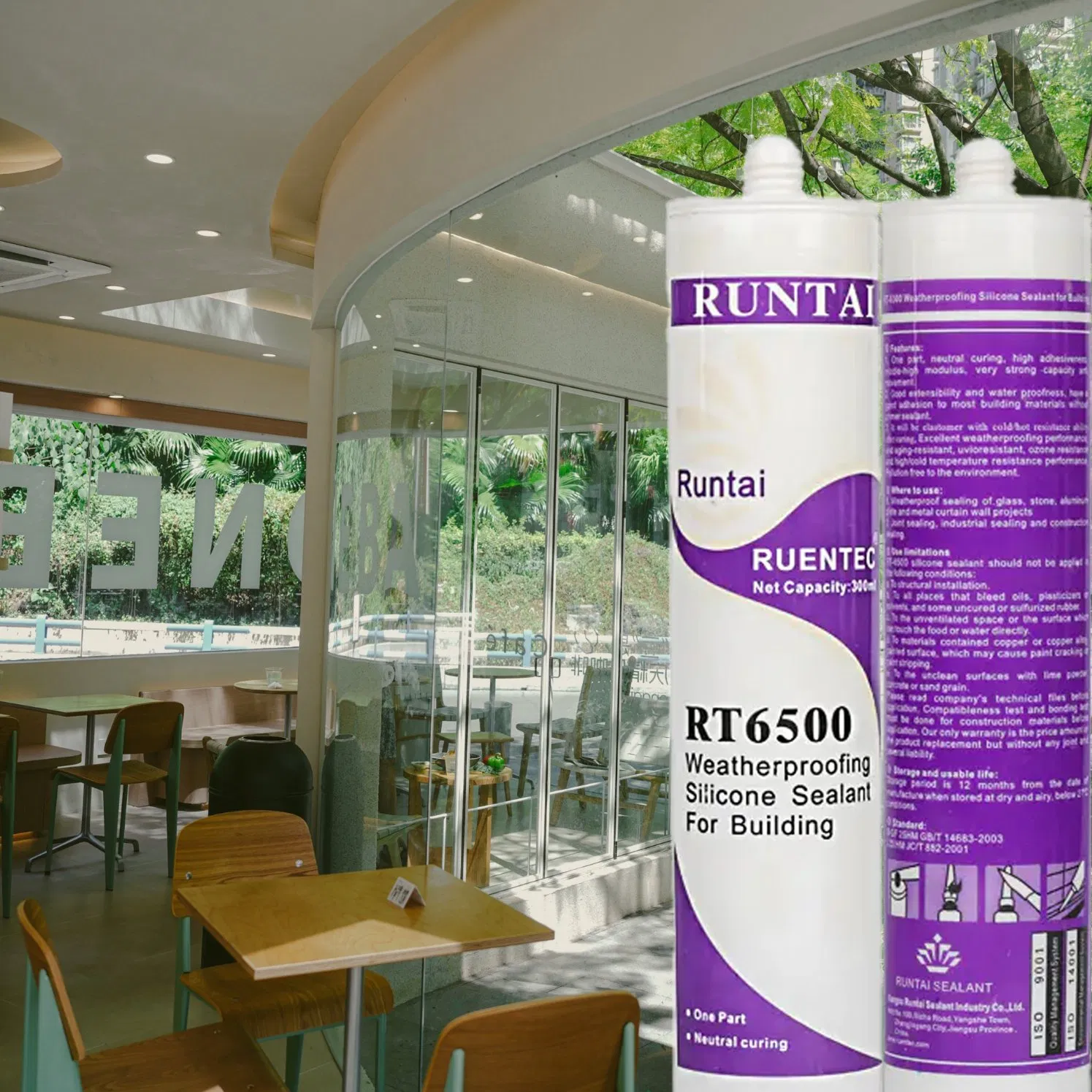 Ultimate White Waterproof Glass Adhesive for All Weather Use