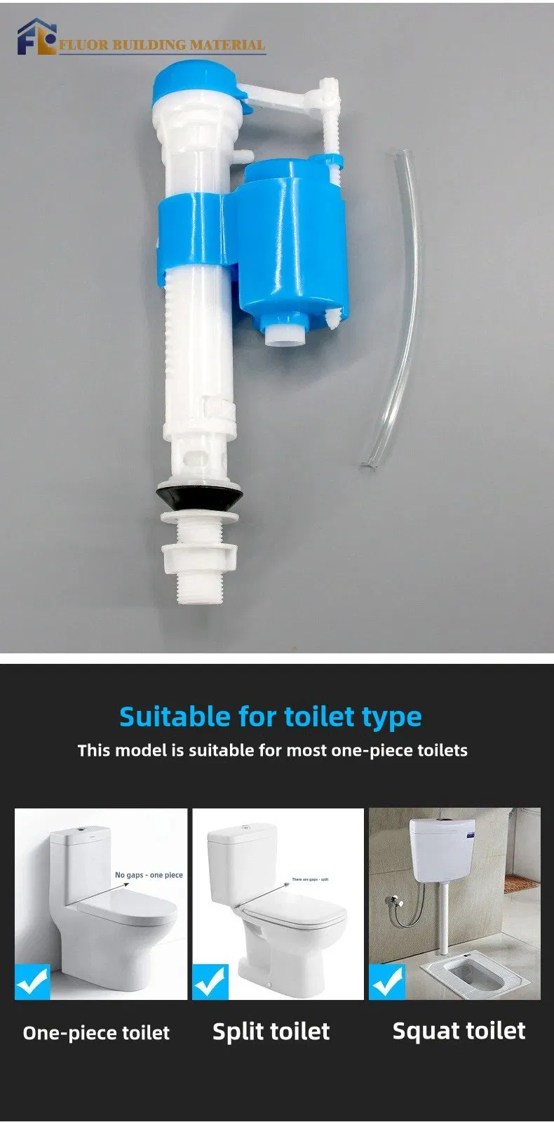Fluor Wholesale Household or Hotel Toilet Water Inlet Valve,