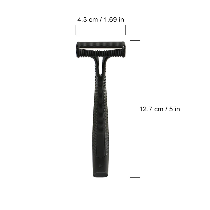 Single Blade Safety Guard Razor for Coarse/Curly Hair - Anti Bumps & Irritation, Pivoting Head Razor