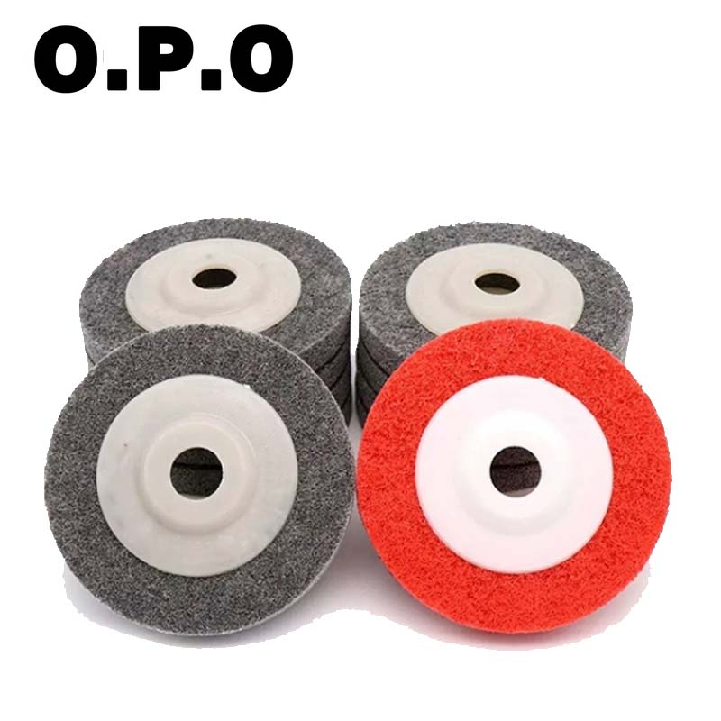 Нейлоновый полировальный круг Non-Woven, серый/красный