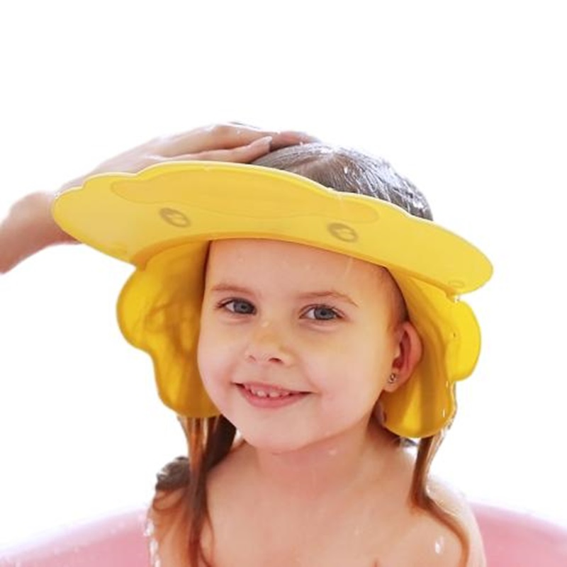 2024 Hot Sale Baby Ear Protection Hair Shampoo Hat Adjustable Shower Cap