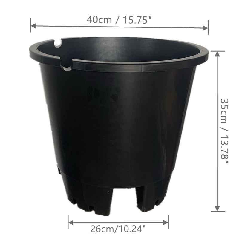 High Quality Plastic Blueberry Flower Pot for Garden Seedling Cultivation