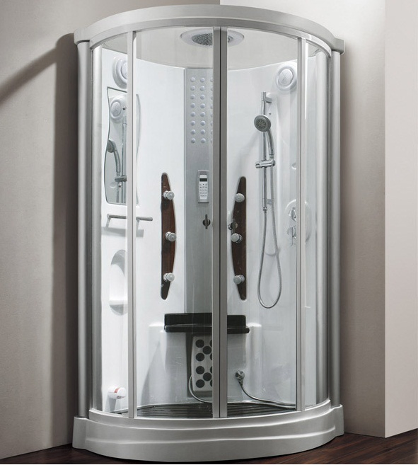 1 Meter Indoor Acrylic Glass Steam Room Small Shower Enclosure Room M-8220