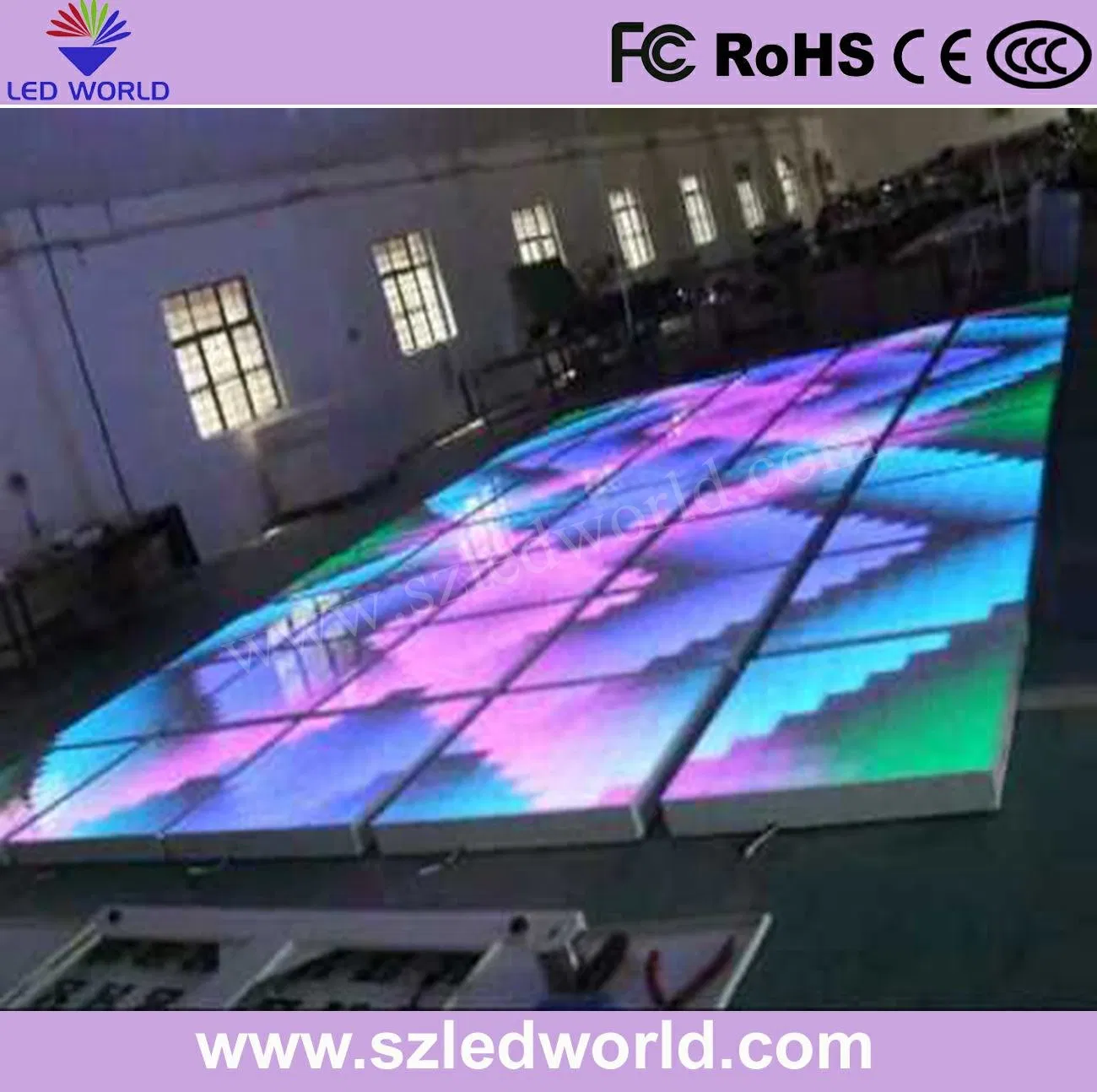 P6.25 Waterproof RGB LED Dance Acrylic Floor Display Screen for Wedding Party