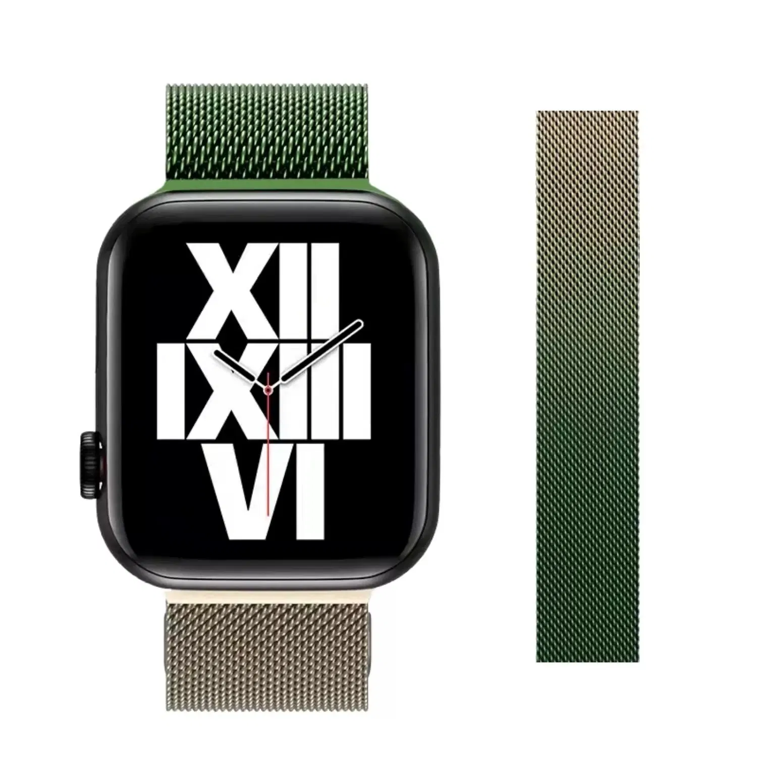 Electroplating Gradient Magnetic Mesh Metal Strap for Apple Watch