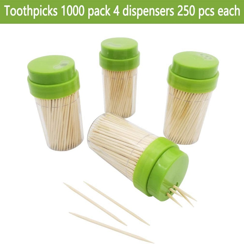 Mint Flavored Wooden Toothpicks with OPP Wrapping, Fresh and Hygienic, Individually Packed