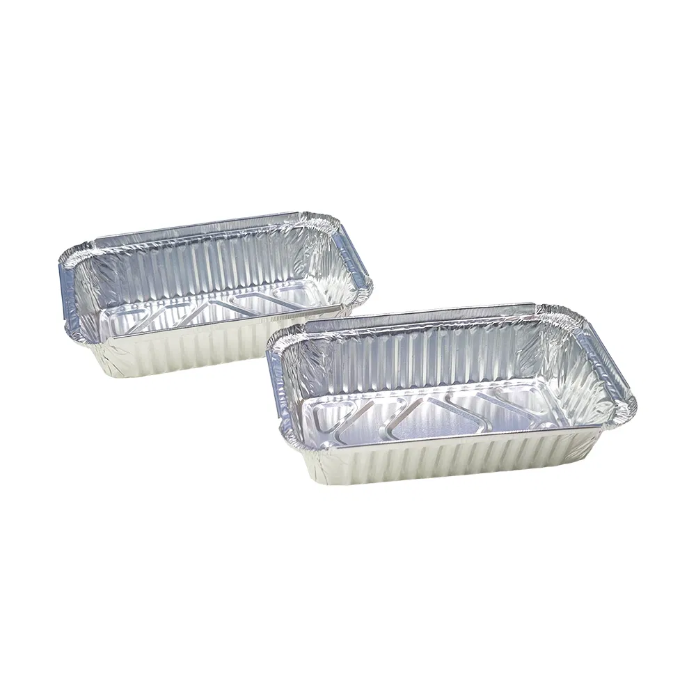 Disposable Aluminum Dishes Lunch Box Food Aluminum Foil Food Container with Foil Covers