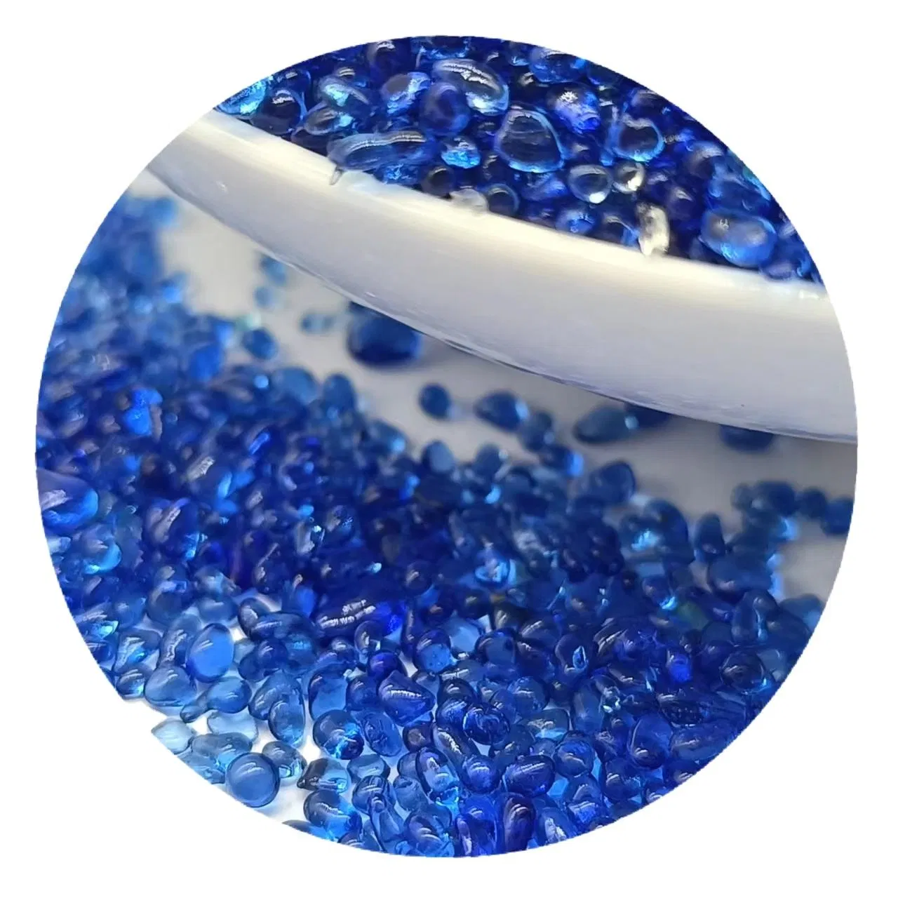 Premium Cobalt Blue Microbeads for Pool Landscaping Projects