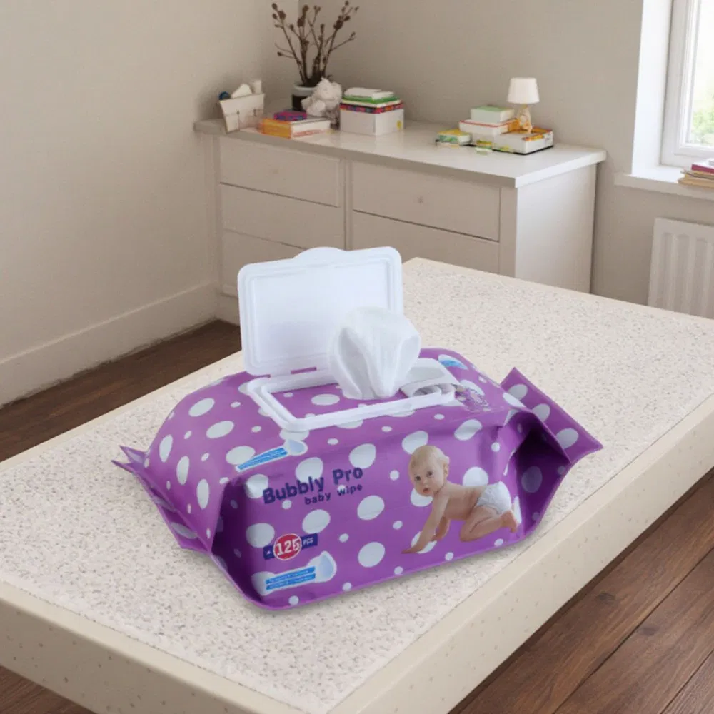 100PCS Wet Wipes Cotton Touch OEM Custom Organic Baby Wipes