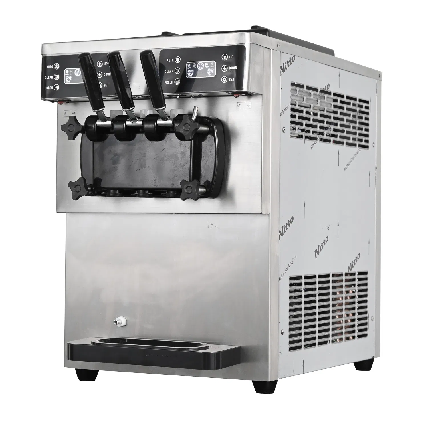 Commercial Hard Ice Cream Machine Maker Floor Type 3 Flavor 26L/H Ice Cream Vending Machine China Factory Sale