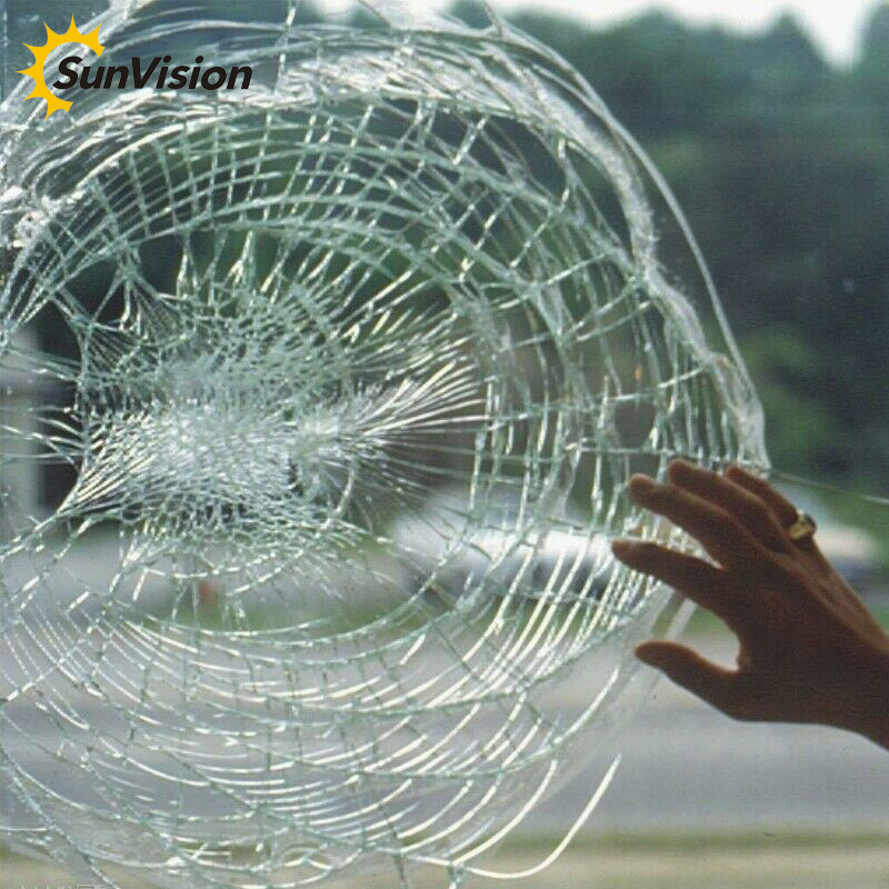 2mil 4mil 8mil Safety Security Film Building House Window Glass Protection Film