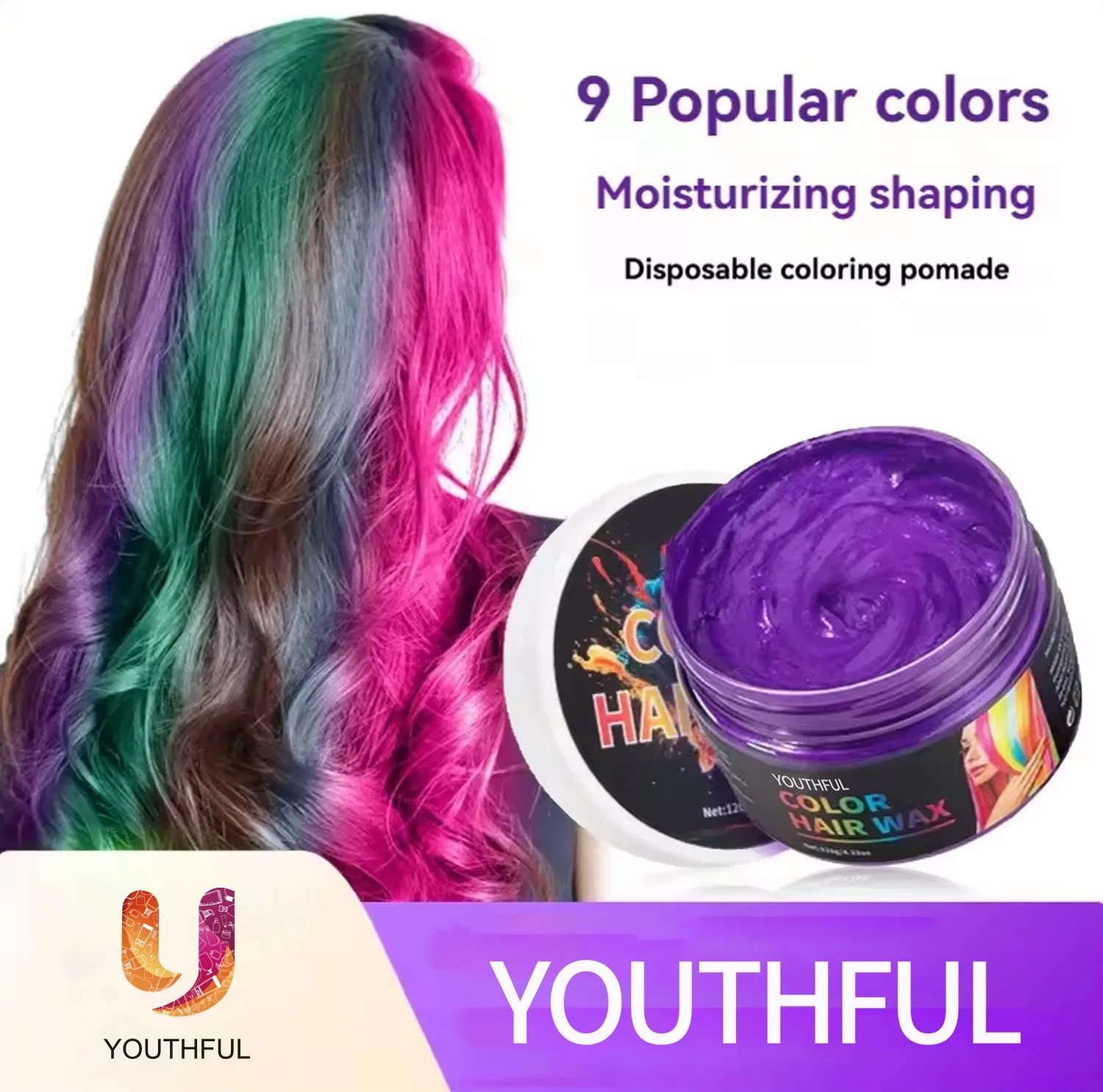 Organic Ingredient Temporary Hair Color Wax