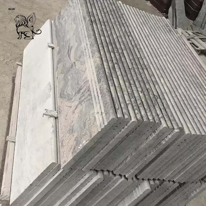 Factory Quicksand Texture Wall Veneer Chinese Juparana Granite Slab Natural Stone Stairs Step Tile Wholesale