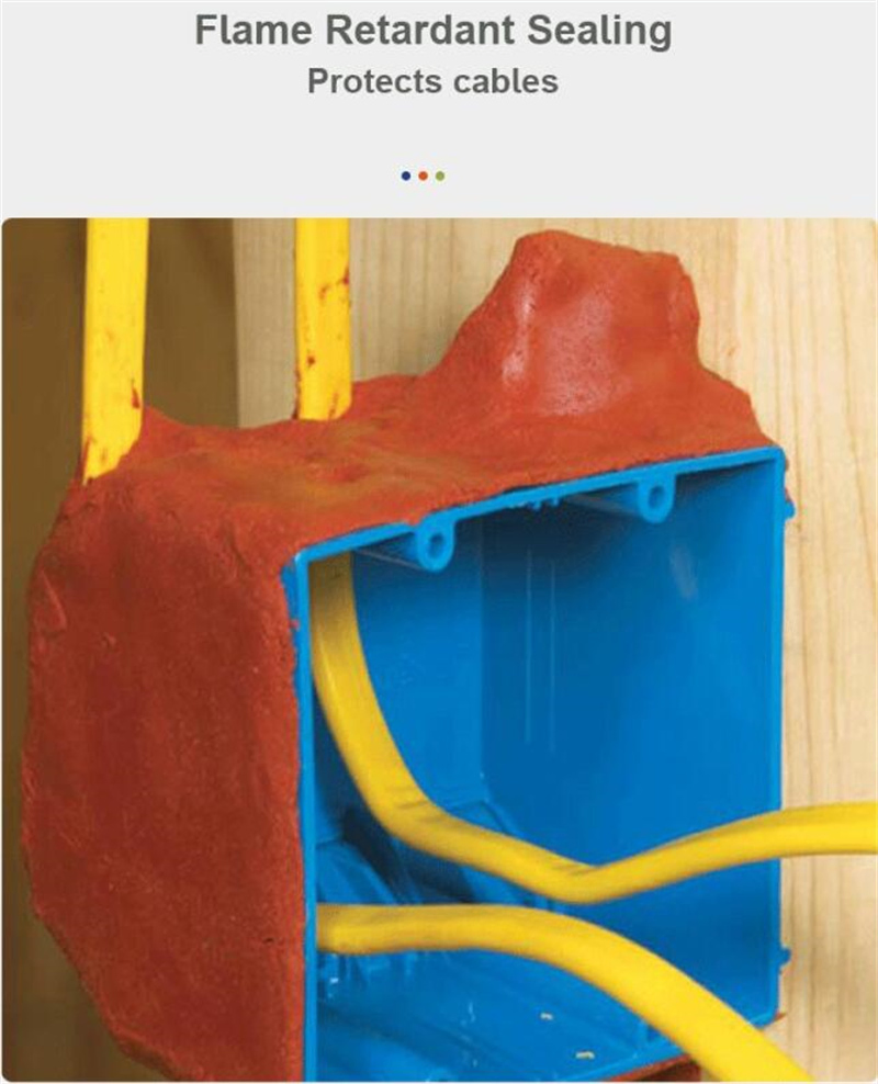 High Temperature Mastic Firesafe Fireproof Intumescent Putty Pads for Plasterboard Wall Openings Electrical Box
