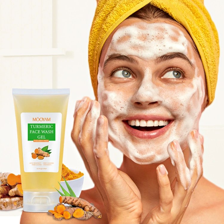 Best Selling Turmeric Wash Cleanser Skin Brightening Facial Cleansing Bubble Foaming Turmeric Face Wash