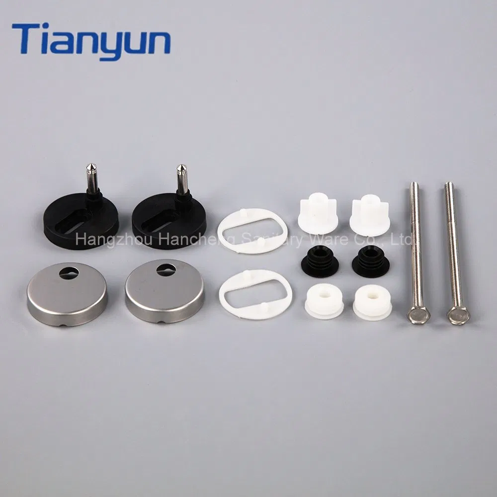 Toilet Repair Parts Expanding Plastic Nuts Screw Cover Fixings Accessories with 60mm