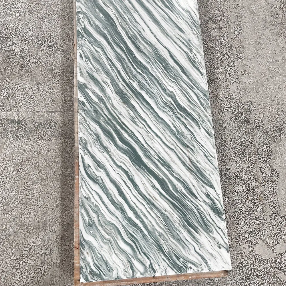 Premium Customizable Green Artificial Stone Slabs for Ceilings
