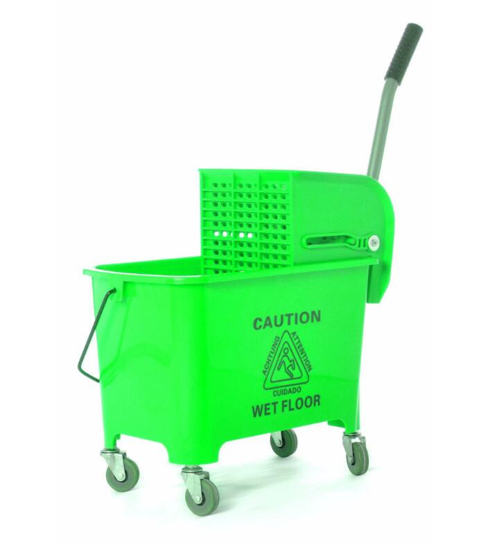 High Impact 35 Quart 36L Plastic Mop Bucket Wringer Combo