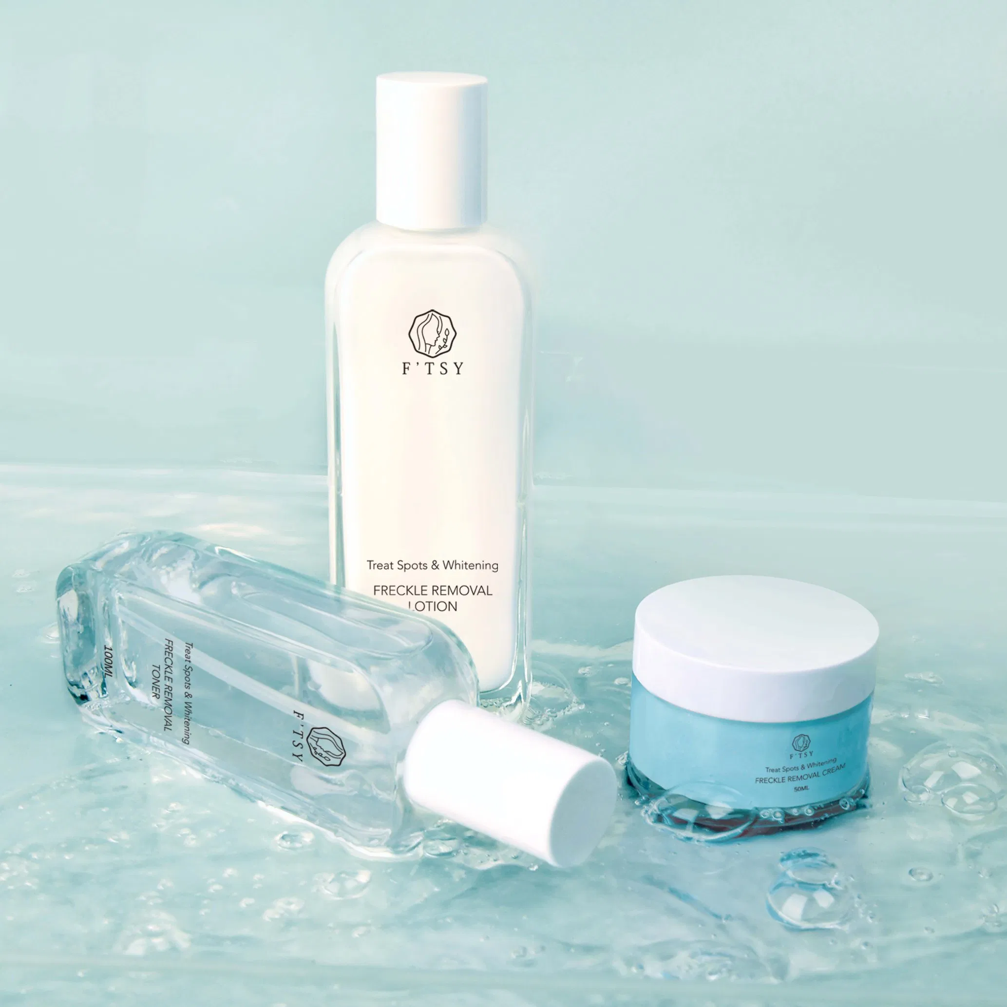 Private Label Freckle Removal Kit Natural Hydrating Moisturizing Skin Care Set