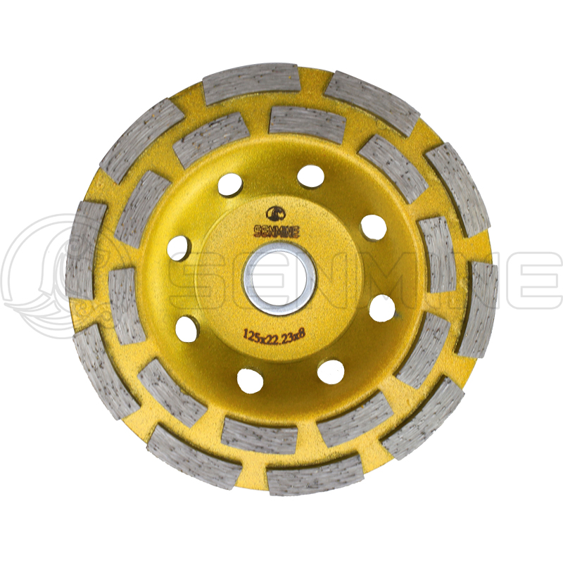 Aluminum Based Diamond Grinding Cup Wheel Abrasive Grinding Disc Granite Marble Stone