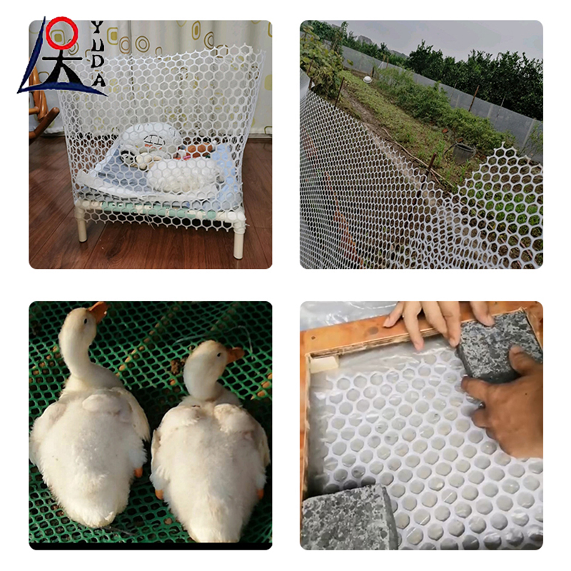 HDPE Breeding Plastic Extruded Flat Wire Mesh Plain Netting