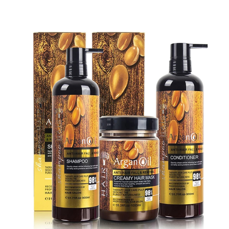 Private Label Argan Oil Deeply Nourishing Anti Hair Loss Professional Keratin Hair Shampoo