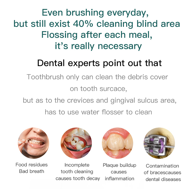 Wholesale Supplier Waterproof Floss Water Flosser with Fad