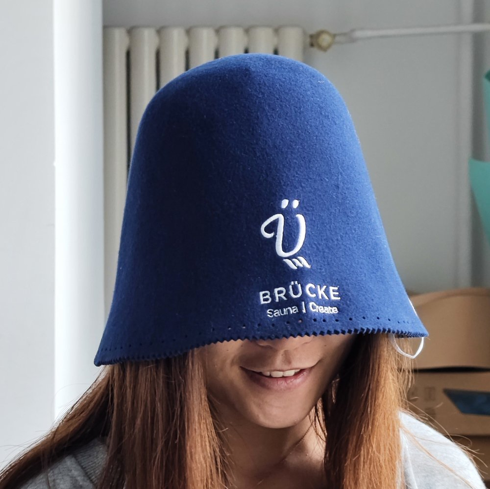 Eco-Friendly 100% Merino Sauna Hats Soft Felt with Logo for Women & Men