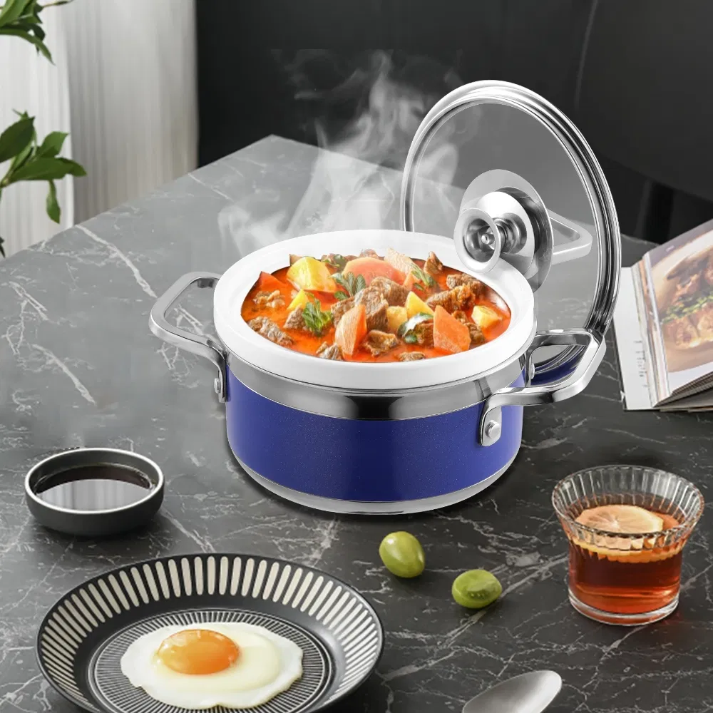 18/10 Stainless Steel 3 Ply All Clad Induction Cooking Square Pot