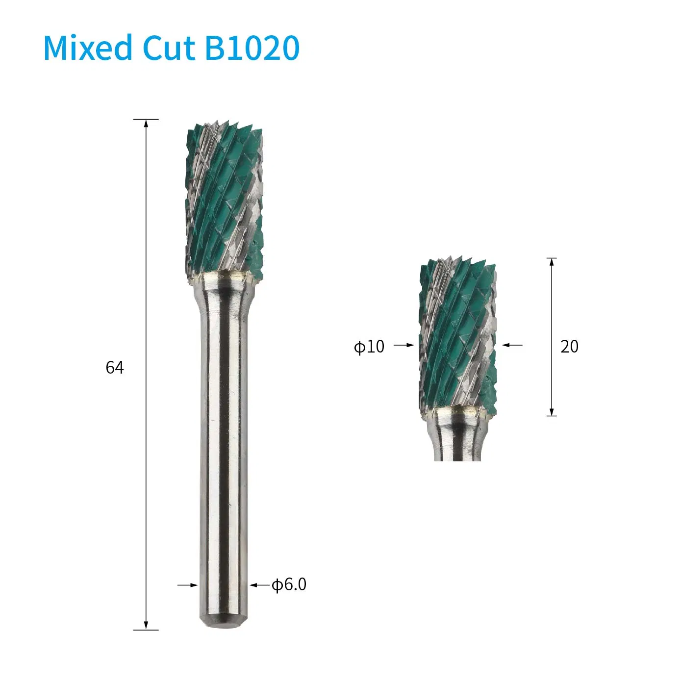 Coarse Fine Teeth Mixed Flute Tungsten Carbide Rotary Cutter