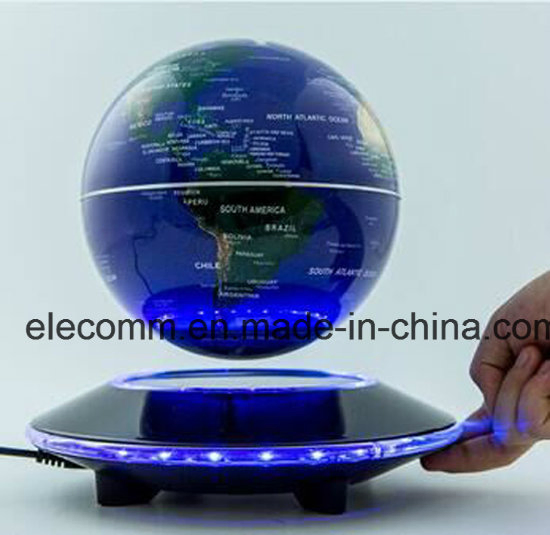 Automatic Rotating Globe, LED Magnetic Levitation Floating Globe Display