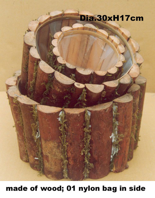 Горшок деревянный уличный для растений