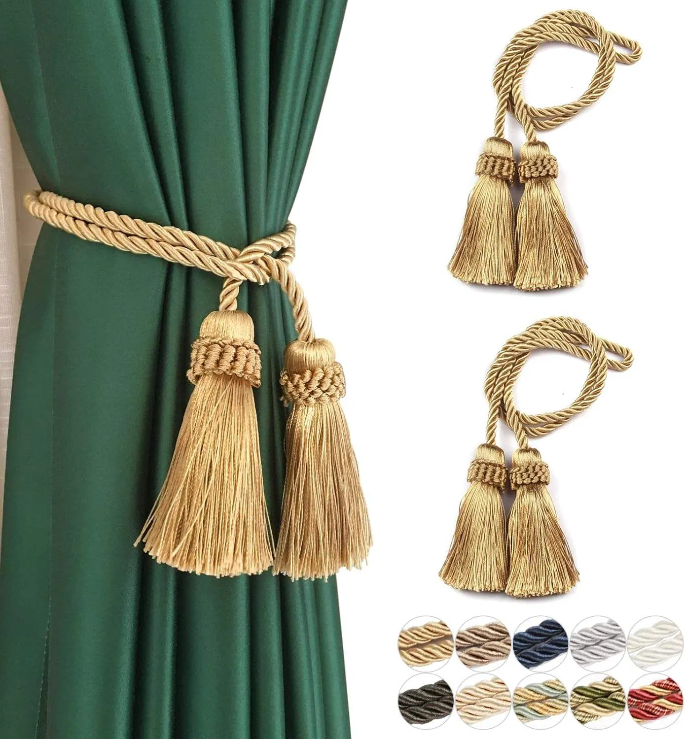 Elegant Curtain Tiebacks – Best-Selling Modern Home Decor Curtain Accessories