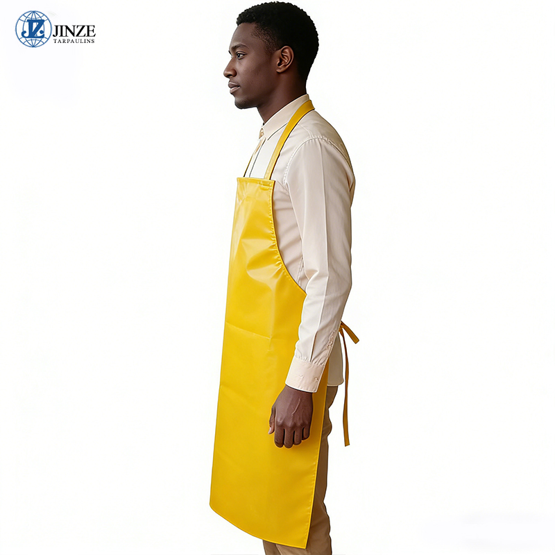 Blue and Yellow PVC Apron Blue Double-Side PVC Apron Blue Tarpaulin PVC Apron