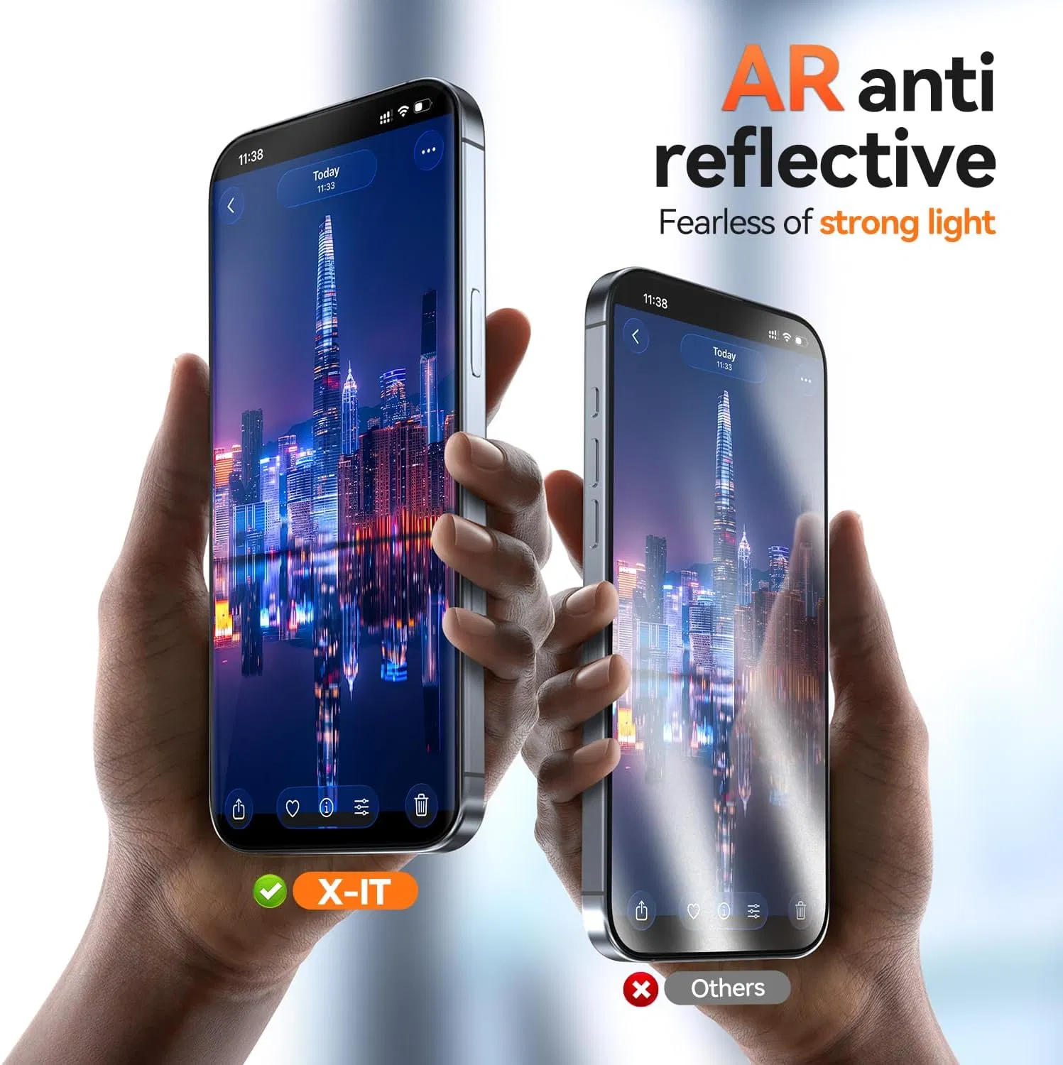 Factory Wholesale Ar Anti-Reflection Mobile Phone Protection 9d Tempered Glass for iPhone 17 Cell Phone Screen Protective