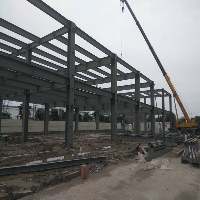 Prefabricated Steel Structure Car Showroom with Truss